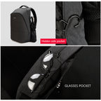 Tigernu T-B3351 15.6 inch black USB mochilas fashion college student school business bags male laptop backpacks for men