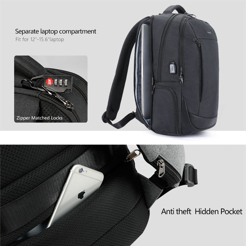 Tigernu New Arrival Male Mochilas 15.6" Laptop Backpacks For Men Anti Theft Fashion School Bag Bagpack Women Solid Rucksack Bags