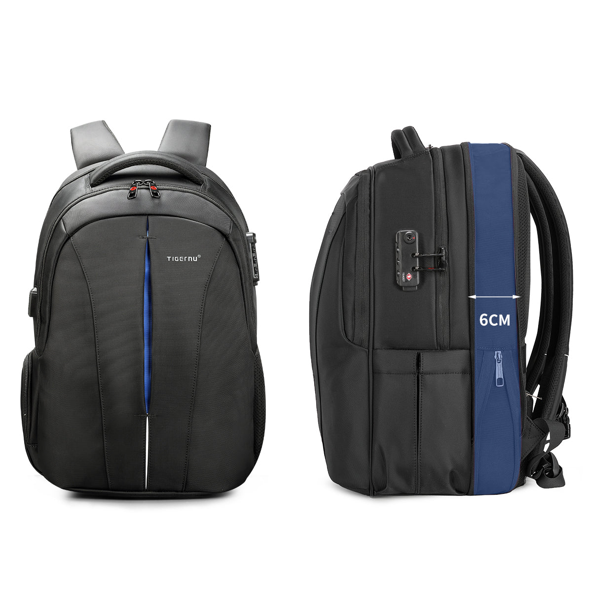 Lifetime warranty TSA anti-theft men's backpack 15.6-17 inch laptop backpack waterproof travel backpack men's USB charger Mochila