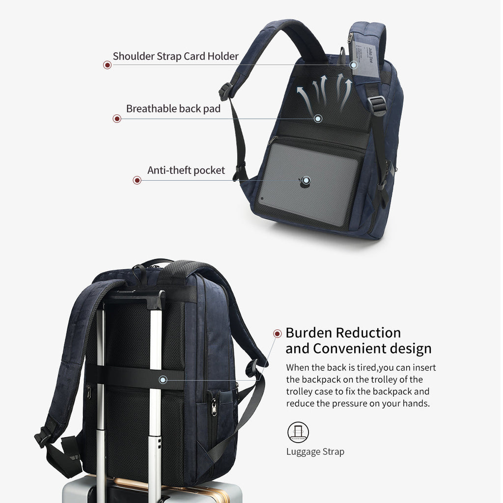 Tigernu Men Retro Series Men's Waterproof 15.6" Laptop Backpack Bags