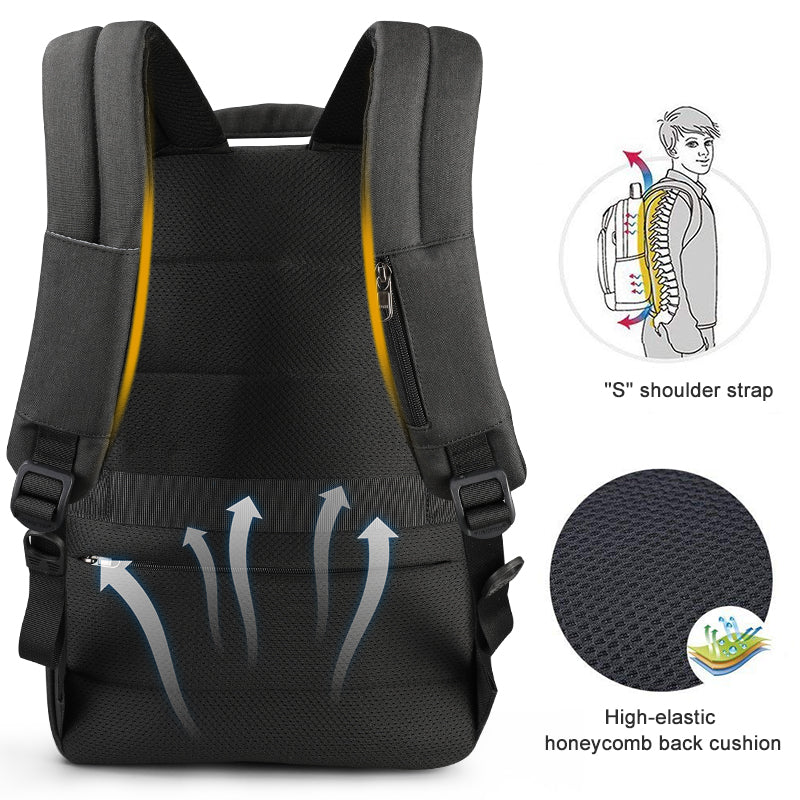 Tigernu T-B3621B wholesale 15.6'' USB softback student notebook travel bag outdoor laptop backpack for men 2 buyers