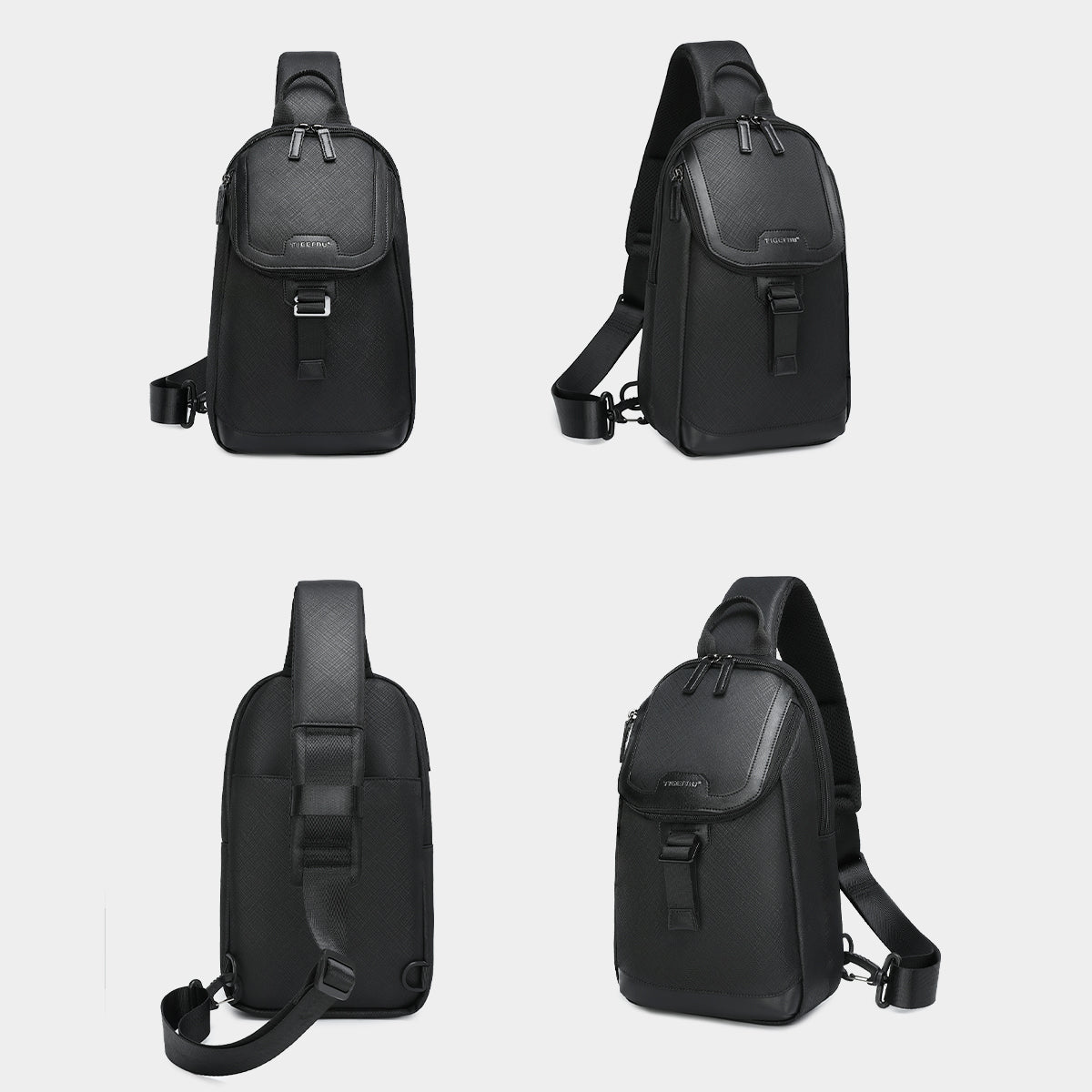 Bolso bandolera antiarrugas Tigernu Elite Series para hombre 