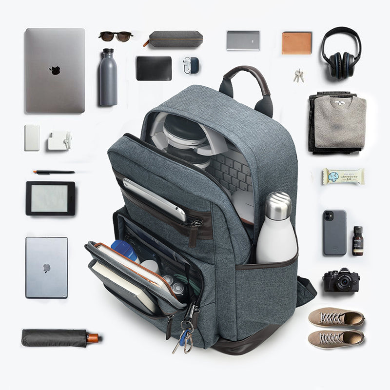 Lifetime warranty, men's anti-theft backpack, 15.6 inch laptop backpack, large capacity, waterproof backpack, men's fashion schoolbag