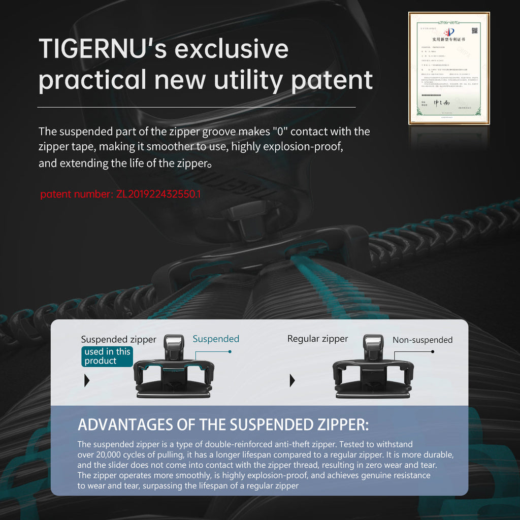 Tigernu brand T-B9812 new 15.6 inch laptop backpack waterproof with multiple compartments trendy and cool travel