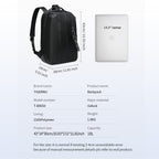 Men's fashion Tigernu backpack, casual laptop backpack 13.3 inch, wrinkle resistant