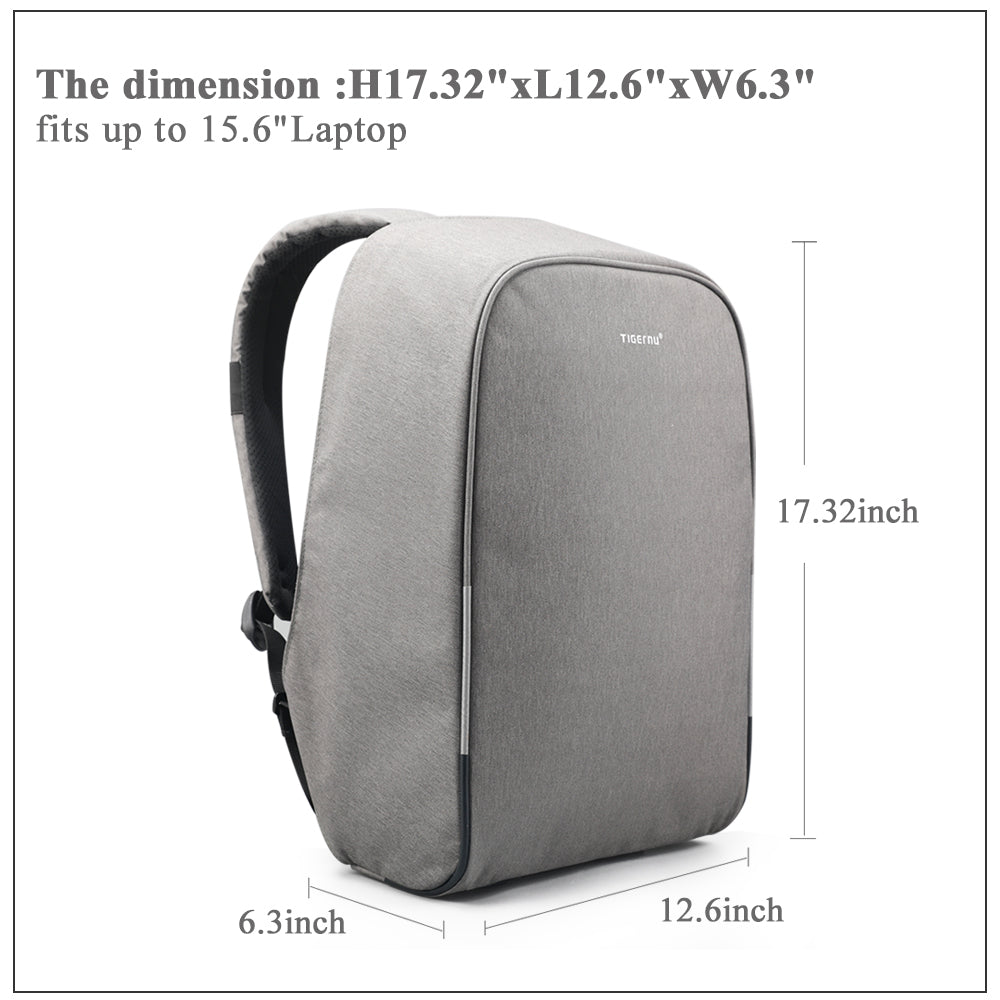 Tigernu T-B3213HB Anti theft 15.6 inch sleeve cover laptop men women USB charging high quality backpack