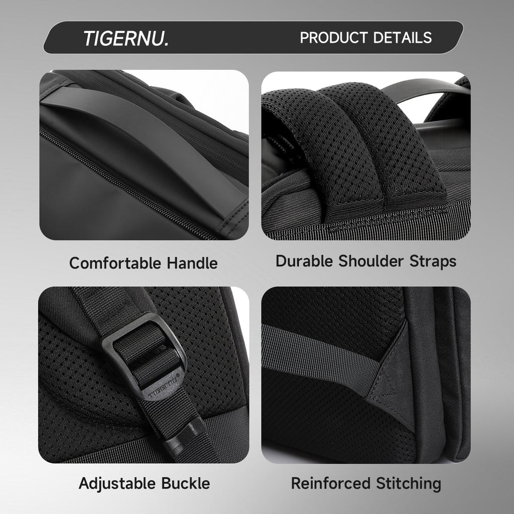 TIGERNU T-B91025 Expandable Travel Backpack 28-38L Laptop Compatible