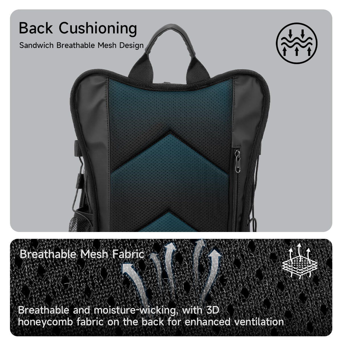 TIGERNU T-B9888 Waterproof Cycling Backpack 8L Full-Face Helmet Compatible