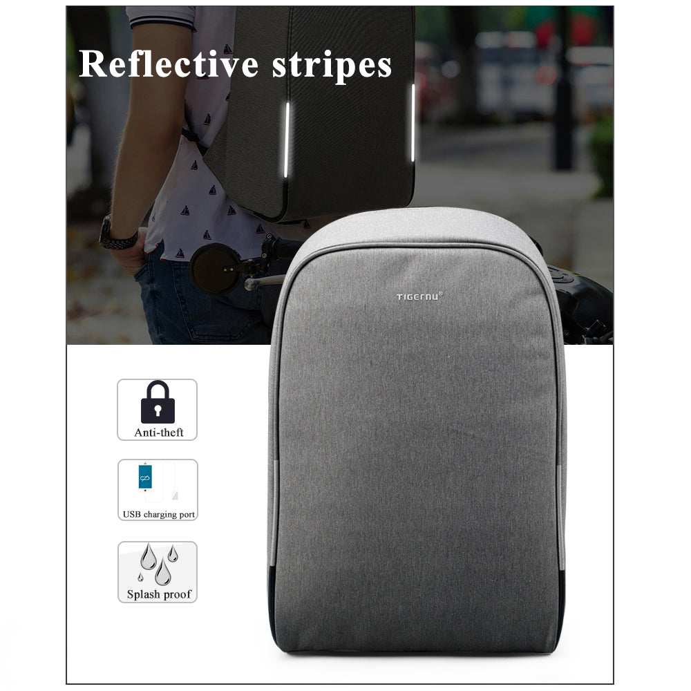 Tigernu T-B3213HB Anti theft 15.6 inch sleeve cover laptop men women USB charging high quality backpack