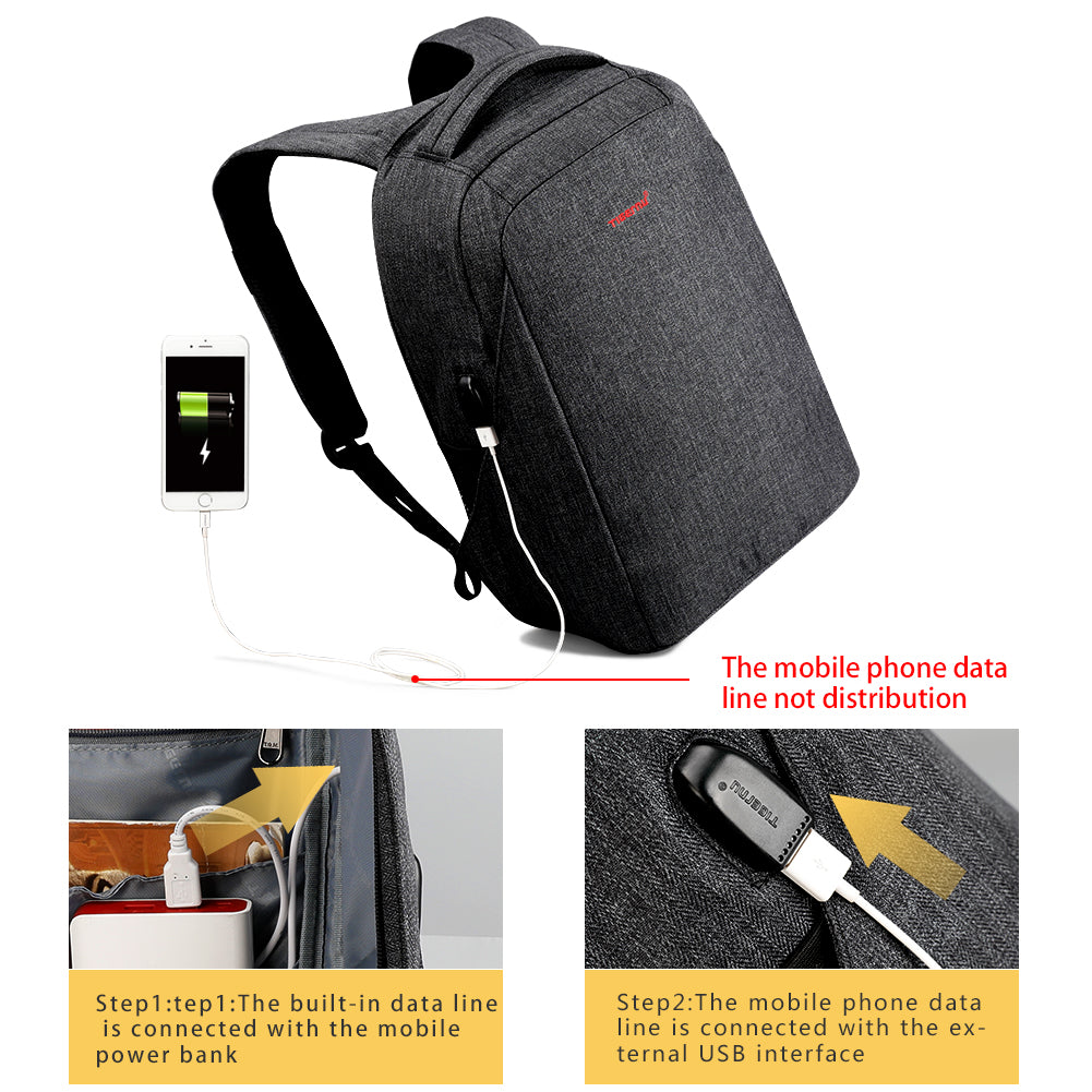 Tigernu T-B3237 usb charging school student anti theft laptop backpack for school
