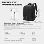 New Large Capacity USB Oxford Waterproof Anti-Theft Laptop Bag for Daily Business Travel Comfortable Lightweight Laptop Bag