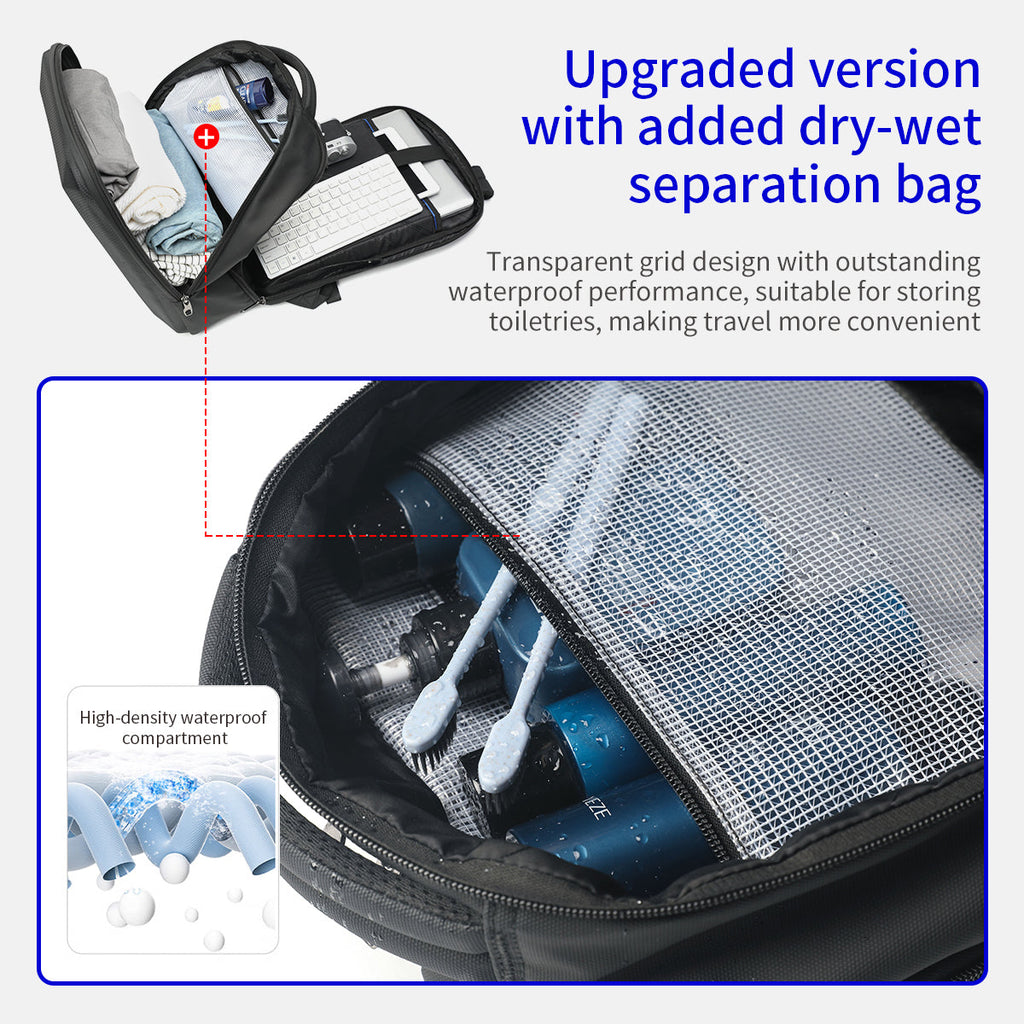 Lifetime Warranty Business Style Men's Backpack 15.6 "Expandable Slim Men's Notebook Backpack Fashion Anti theft Youth Bag