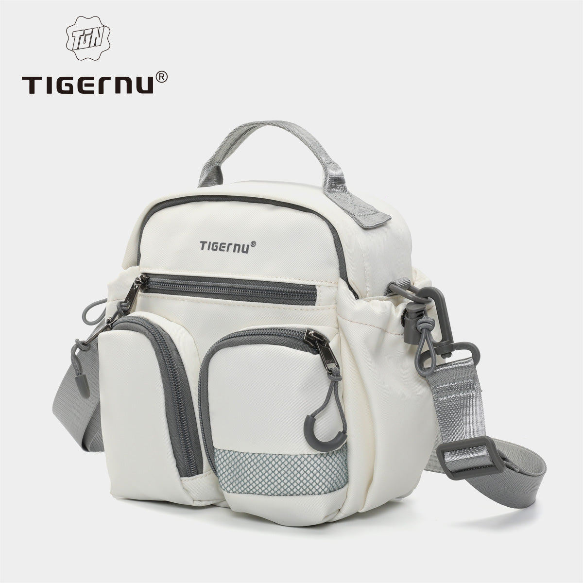 TIGERNU T-S81193 Leisure Bag Multi-Compartment Crossbody with Adjustable Strap