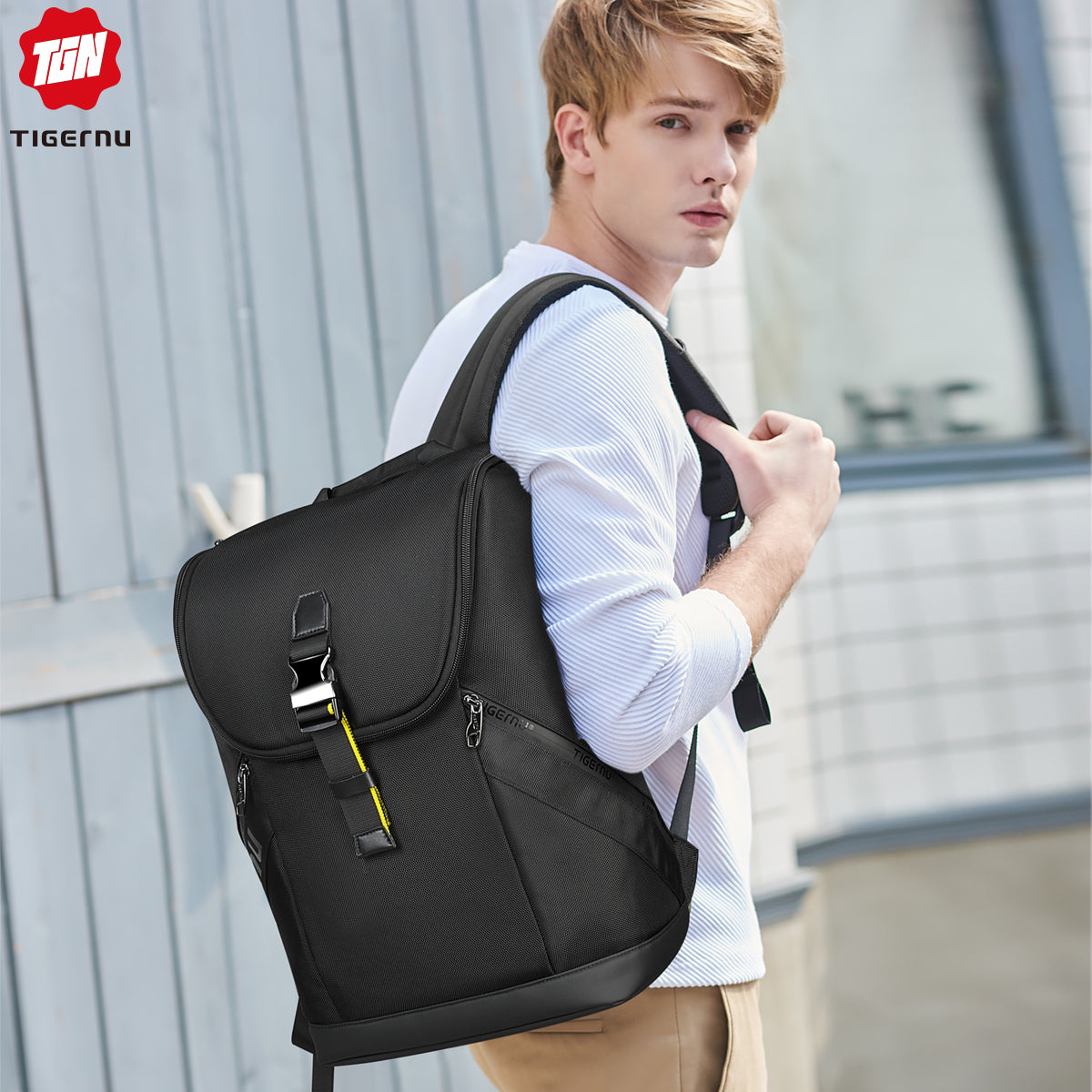 Tigernu Men Water Repellent Laptop Backpack High Quality Men Travel bag Mochilas Fashion School bags Sport back pack For Male