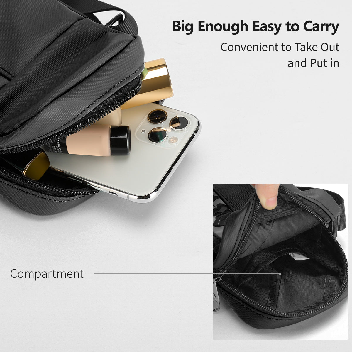 Tigernu New Casual Women Shoulder Bag Handbags Cigarette Phone Bag Wallet Waterproof Men Mini Crossbody Bag Messenger Bag Female