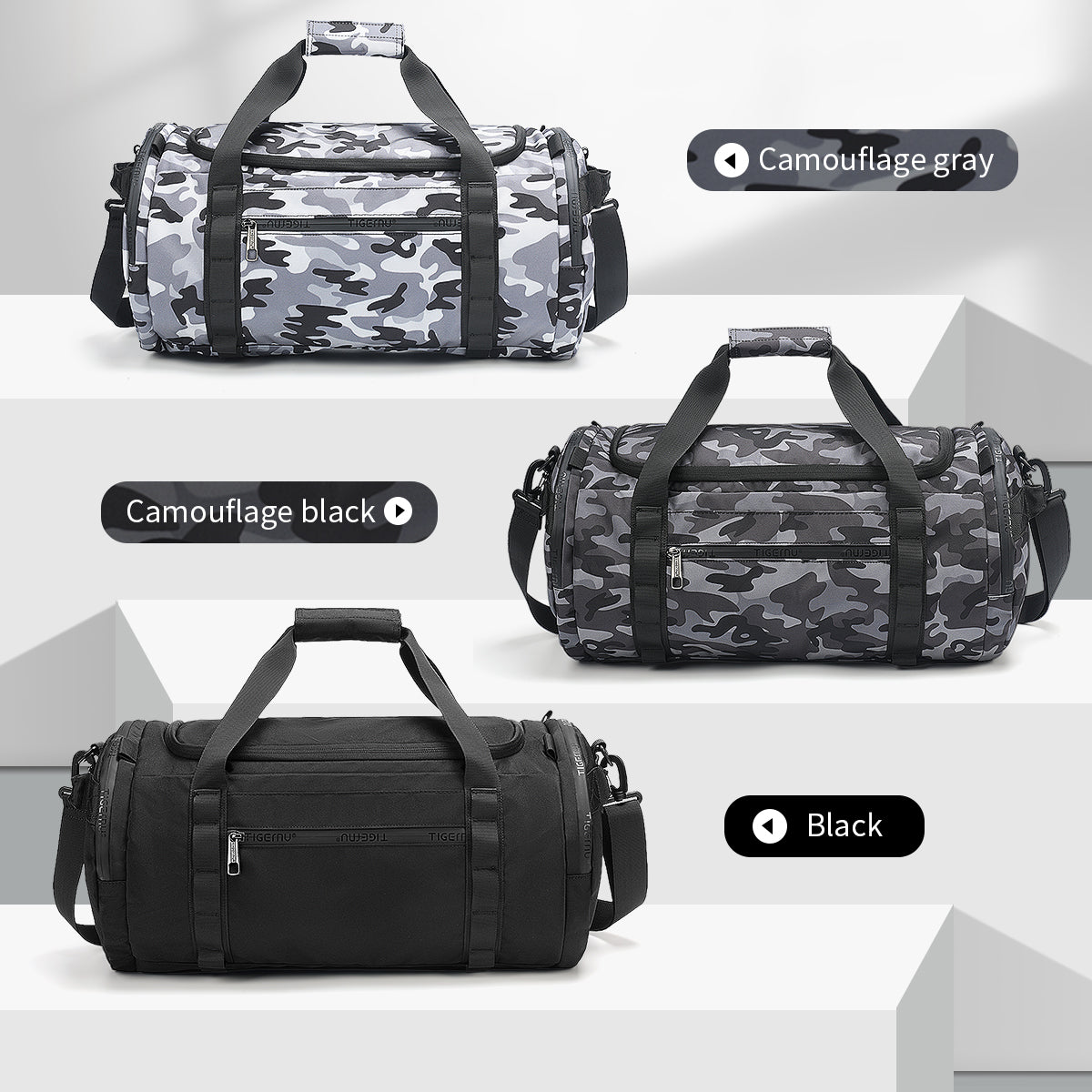 Tigernu 	T-N1051 brand new travel fitness trendy and fashionable gym waterproof bag with shoes compartments