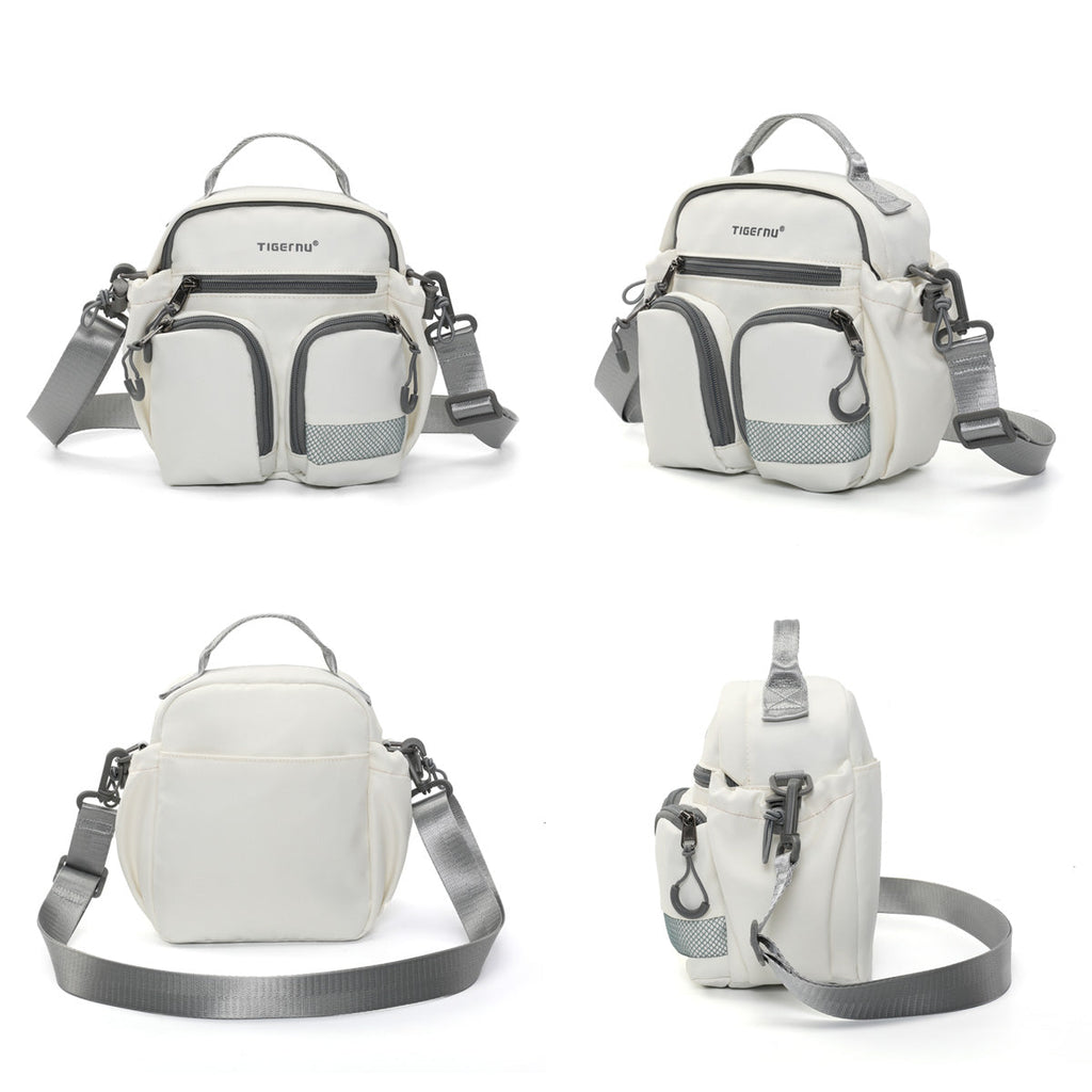 TIGERNU T-S81193 Leisure Bag Multi-Compartment Crossbody with Adjustable Strap
