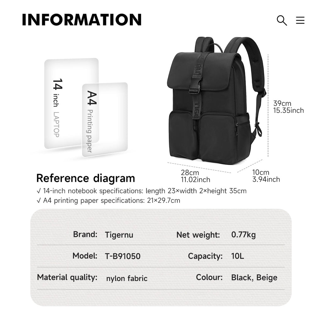 TIGERNU T-B91050 Professional Business Backpack