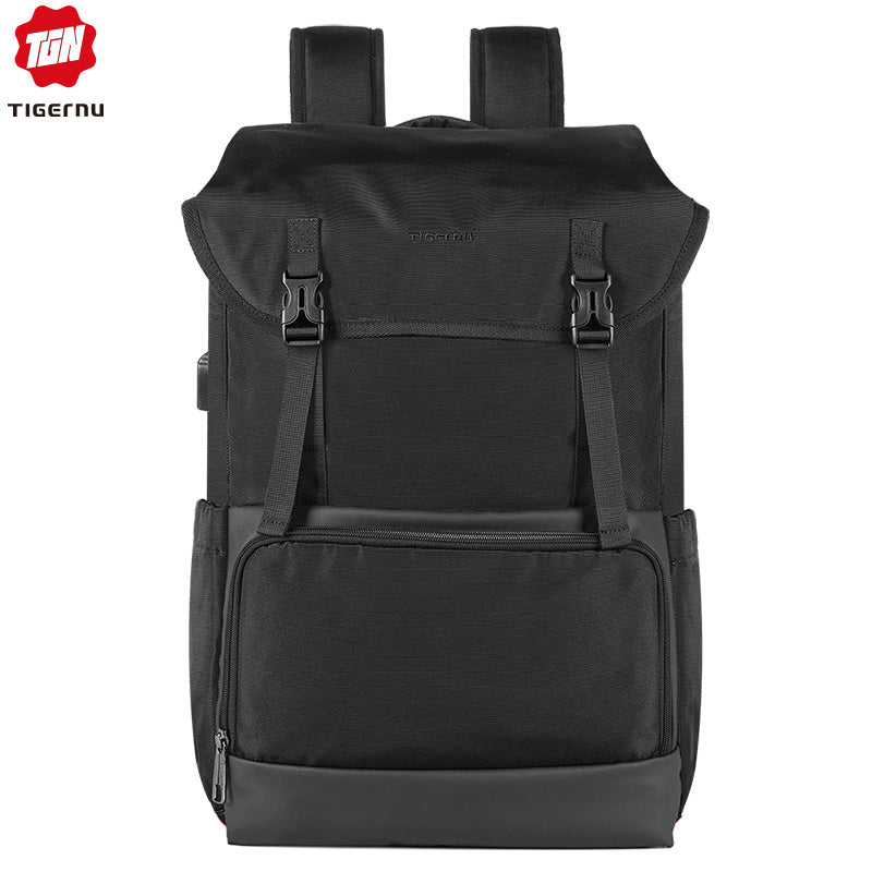 Mochila Tigernu para hombre/mujer, deportiva, impermeable, con carga USB y compartimento para portátil 