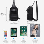 Tigernu men's chest bag, cool fashion lightweight shoulder bag, leisure travel mini shoulder bag, unlimited series