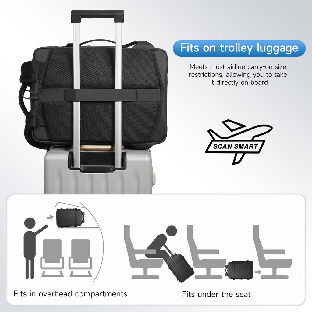 Mochila Tigernu de gran capacidad para hombre, impermeable, para viajes, senderismo, portátil, de 14 a 15,6 pulgadas