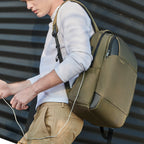 Mochila Tigernu a prueba de balas, antirrobo RFID, para hombre y mujer, para portátil de 15,6 pulgadas, con carga USB, impermeable, para la escuela 