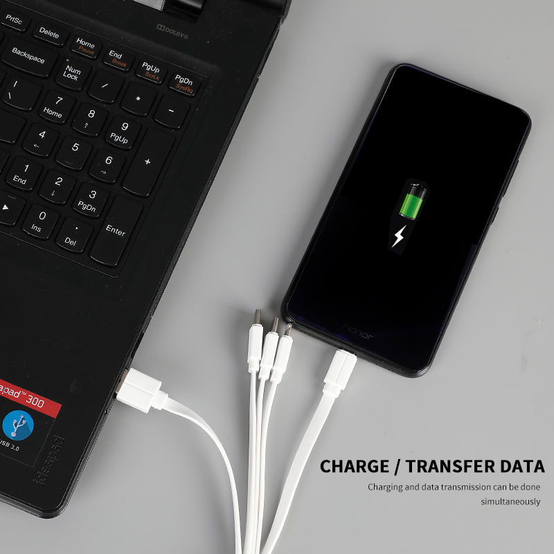 Tigernu 3-in-1 charging cable usb fast charging usb cable for iphone data cables
