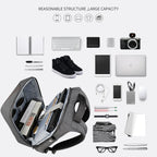 Tigernu Women's Backpack Fashion Leisure Business High Quality Zipper Clutch Carbon Steel Anti theft Waterproof Women's School Travel Bag Laptop Computer Backpack Women's Backpack