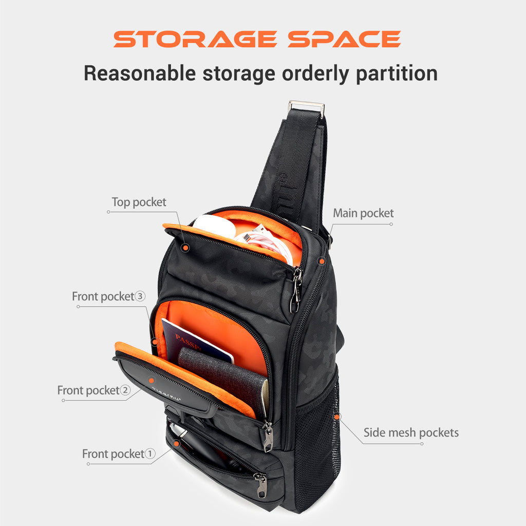 Lifetime Warranty Men Fashion Shoulder Bag For Man 9.7 11inch Ipad Bag Chest Pack Men Waterproof Large Capacity Crossbody Bag