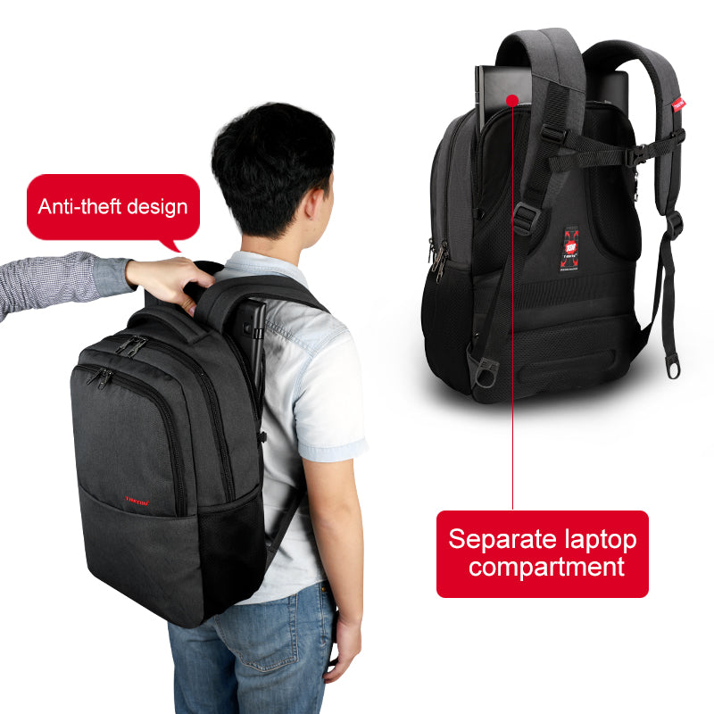 Mochila para portátil de 15,6 pulgadas, ultrafina, resistente al agua y antirrobo, con garantía de por vida, ideal para la escuela y viajes juveniles. 
