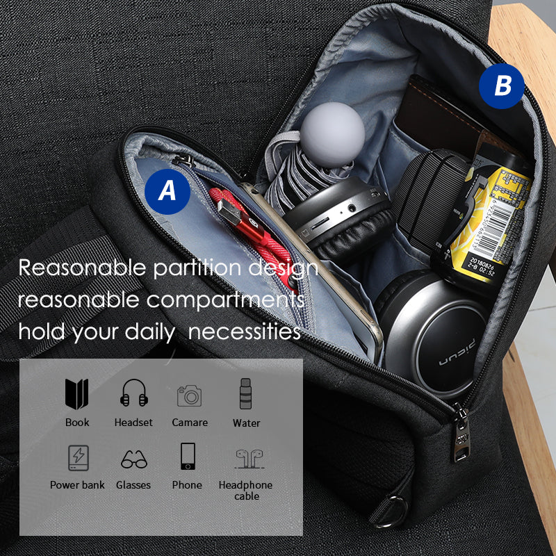 Tigernu RFID Anti theft Chest Bags Waterproof Men Light Weight Crossbody Bag Male Chest Bag Fashion High Quality Zipper