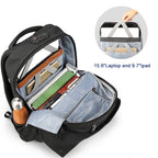 Tigernu T-B3593A anti-theft waterproof usb travel camping student bag casual sport backpack with TSA lock