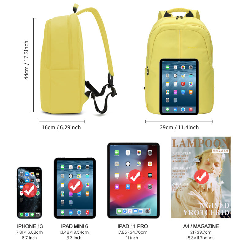 Lifetime warranty, 15.6 inch classic laptop backpack, men's anti-theft travel backpack, high-quality waterproof school backpack