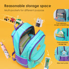 Mochilas escolares Tigernu para niñas y niños, mochilas espaciosas e impermeables con diseño reflectante para niños, lindas mochilas para niños 