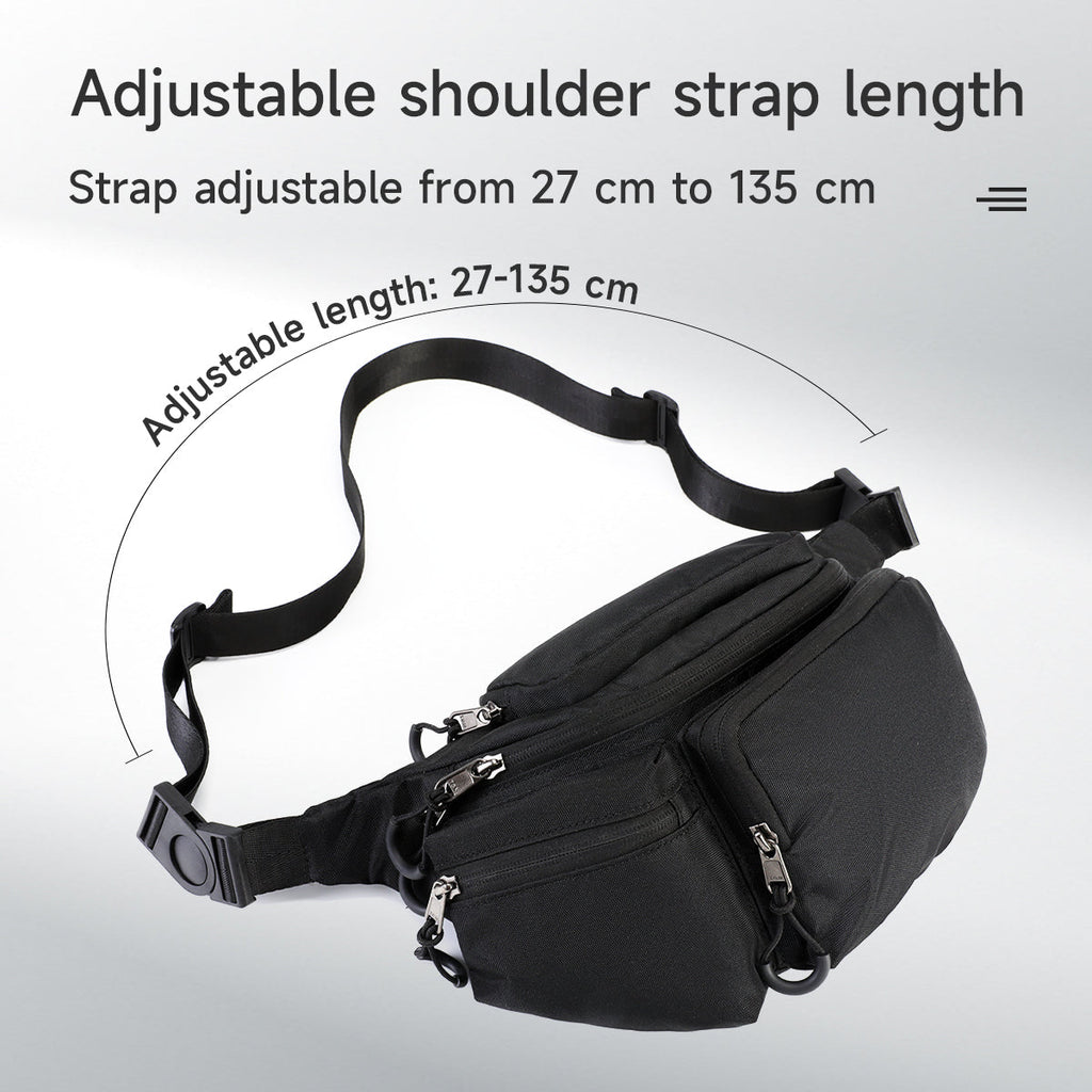 TIGERNU T-S81119 Multi-Compartment Waist Bag 3L with Rotatable Strap