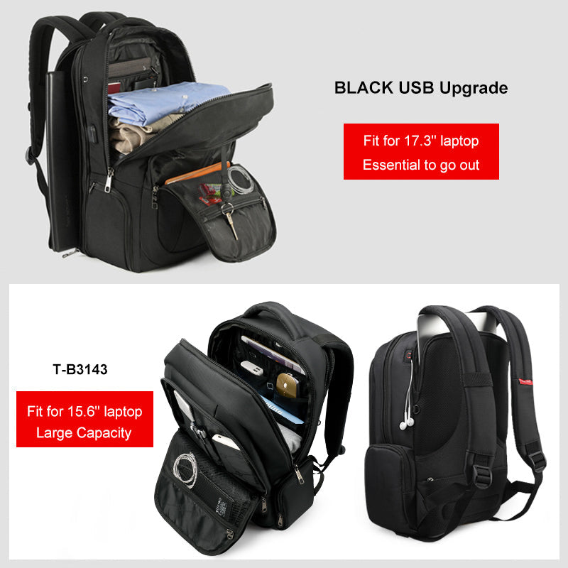 Tigernu Anti Theft Nylon 27L Men 15.6-17 inch Laptop Backpacks School Fashion Travel Backpacking Backpack Male Backpack For Laptop