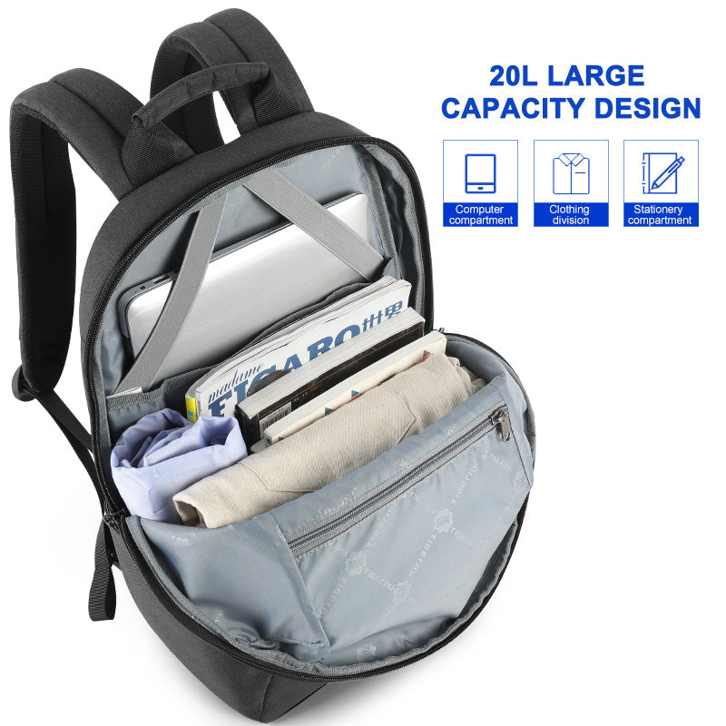 Mochila Tigernu de nuevo diseño, moderna, antirrobo RFID, para portátil de 15,6 pulgadas, para hombre, de gran capacidad, ligera, para viajes y escuela.