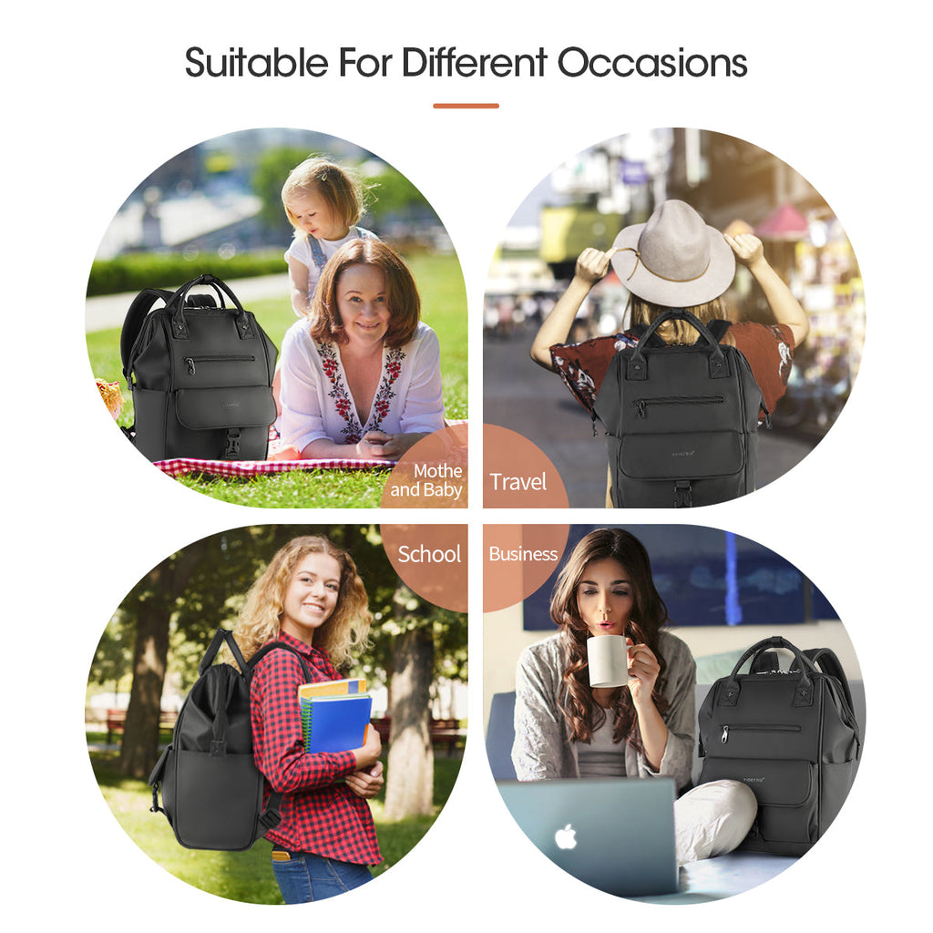 Lifetime warranty, women's laptop backpack 14.15 inches, women's backpack, women's light travel bag, women's leisure school backpack