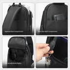 Bolso bandolera antiarrugas Tigernu Elite Series para hombre 