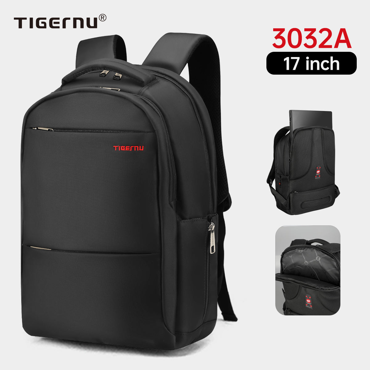 Garantía de por vida, antirrobo, gran capacidad, mochila para computadora portátil universitaria de 15,6 a 19 pulgadas, mochila para hombre, mochila para mujer, mochila de viaje para hombre, mochila 