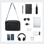 Lifetime warranty, men's shoulder bag, 9.7-inch tablet computer, men's fashion mini shoulder bag, messenger bag, classic series