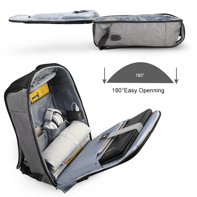 Tigernu anti-theft men's backpack splash proof antifreeze 15.6 inch laptop backpack with USB charging travel men's backpack