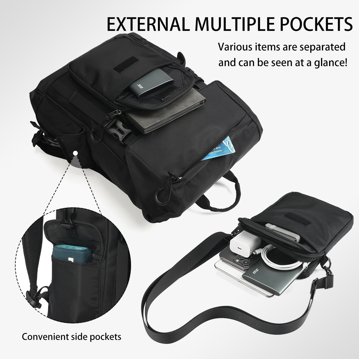 Tigernu School Backpacks For Men Bags For Removable With Shoulder Bags 14inch Laptop Backpacks Women Travel Backpack Bags Male