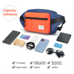 igernu T-S8621 men waterproof fashion belt fanny waist bag money clip shoulder daily chest bag