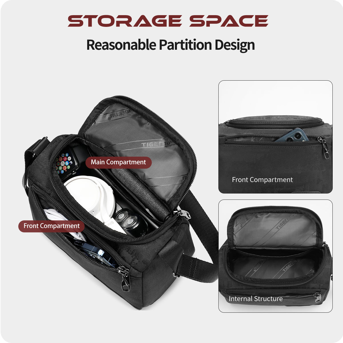 Tigernu Retro Series Vintage Shoulder Bag For Men