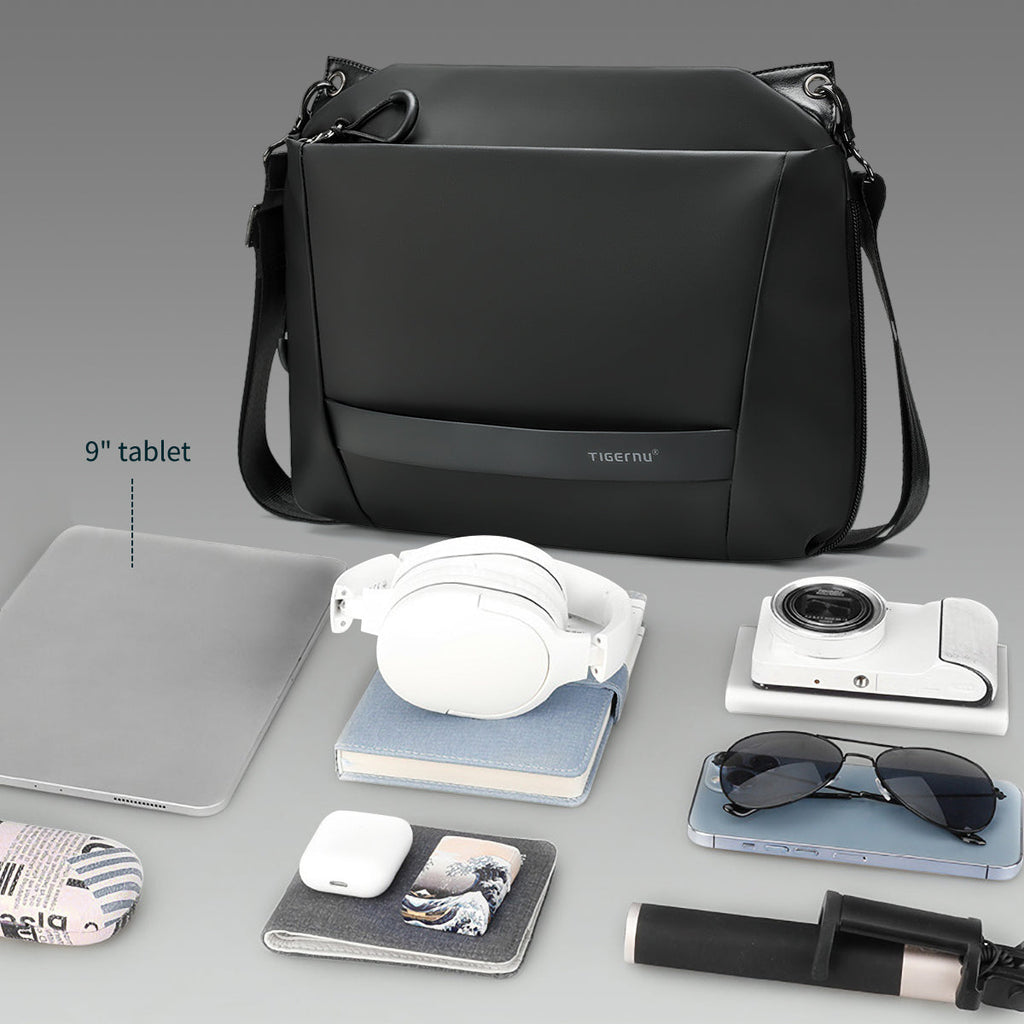 Tigernu T-S8359 customize brand new design expandable casual cross body bag teenager messenger bag for men
