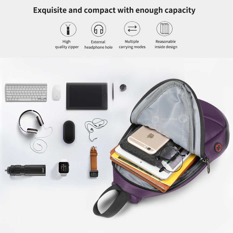 Tigernu New Arrival Waterproof Nylon Men Fashion Chest Bag For Men Crossbody Bags High Quality Design Small Bags For Teenagers