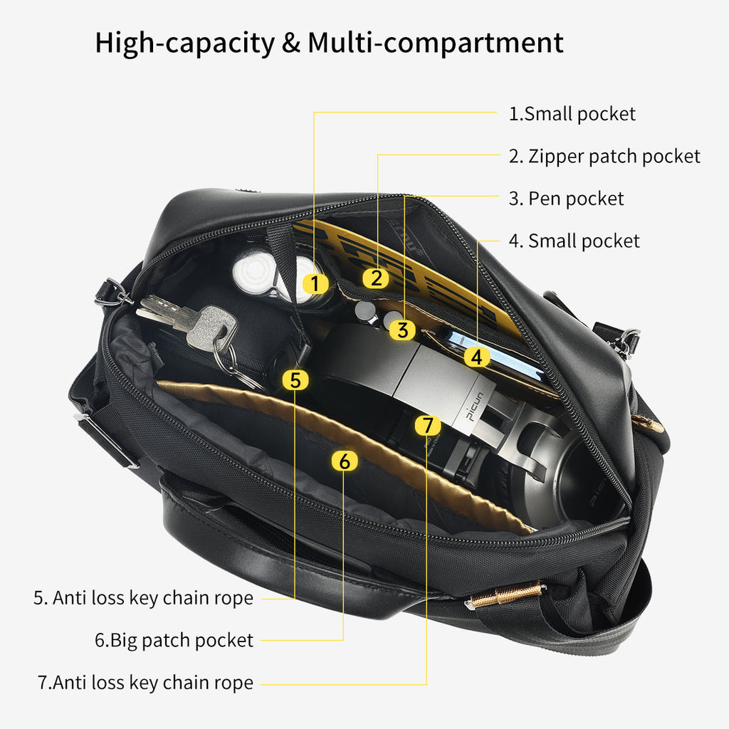 Lifetime warranty Fashion men's shoulder bag Chinese style handbag suitable for 11 inch tablet computer waterproof shoulder bag dragon series