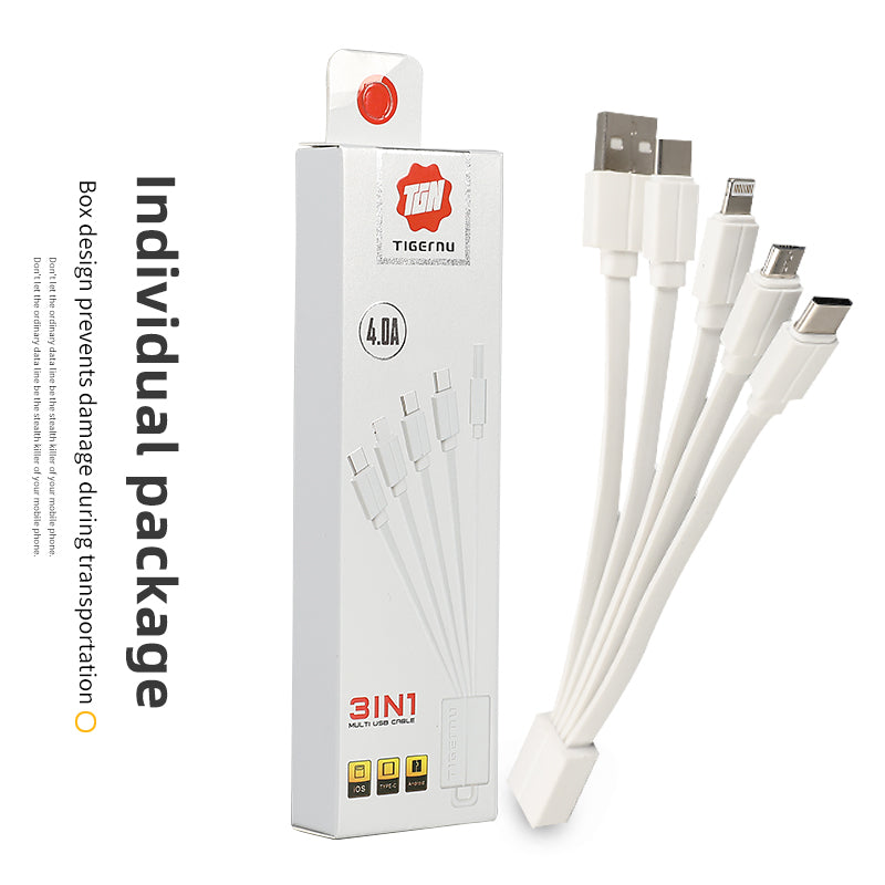 Tigernu 3-in-1 charging cable usb fast charging usb cable for iphone data cables