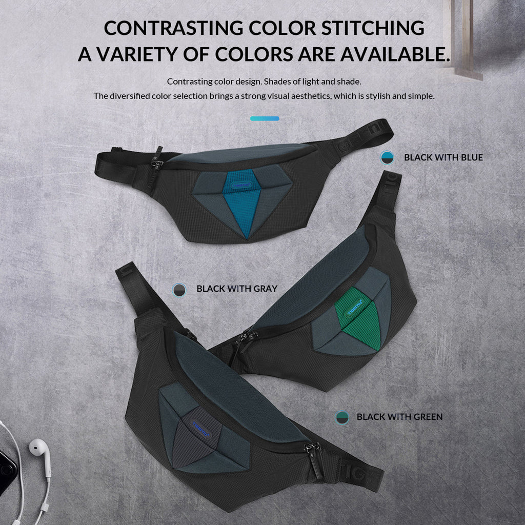 Tigernu T-S8166 Outdoor Sports Pocket Running Waterproof Phone bag Waist Belt Pack Travel Bag for men Bum Bag